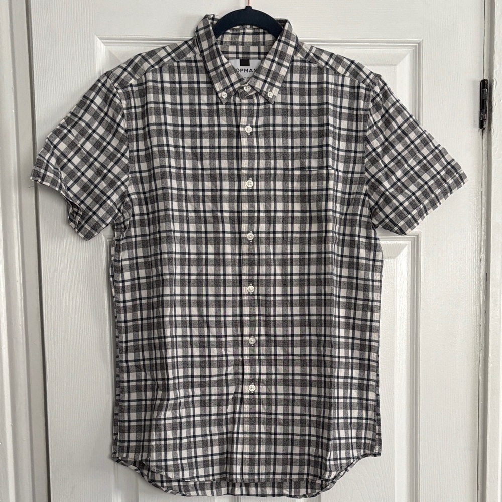 Men's Checkered Button Down Shirt